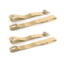 AMC AMX 1967 1974 Standard 2 Pt. Tan Lap Bucket Seat Belt Kit 2 Belts seatbelt