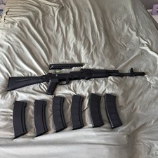 AK-74M AEG Airsoft Rifle With 6 Magazines