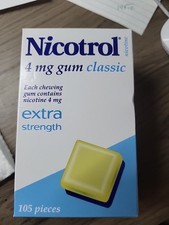 Nicotrol 4mg TOTAL 180 pieces Nicotine Quit Smoking Gum,I TRIED 2 PKG