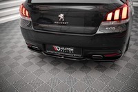 Maxton Design Diffusor Heckansatz Passend FüR Peugeot 508 Gt Mk1 Fl Schwarz Hoch