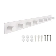 Ajltpa Coat Rack Wall Mount White Coat Hooks Screw In Stainless Steel Door