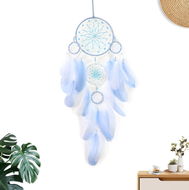 Dream Catcher With Feathers Large Wall Hanging Decor Feather Dream Catcher