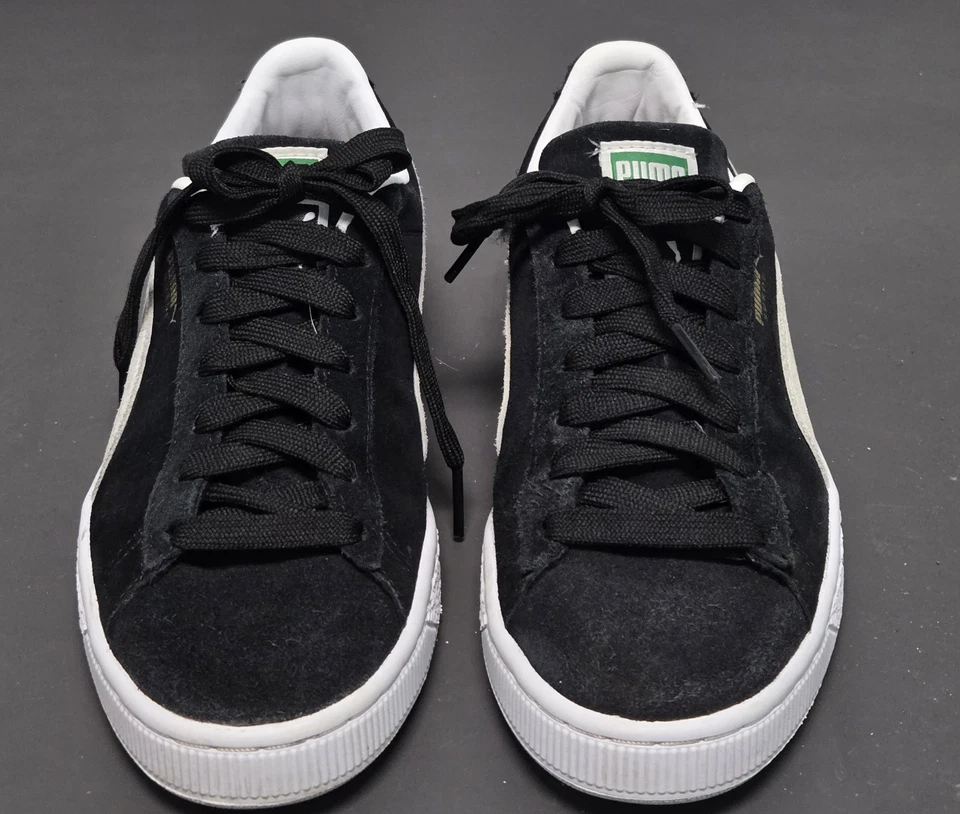 Puma Shoes Women's Size 9 Classic 21 Training Sneakers Black Suede Low Top - Image 3 of 4