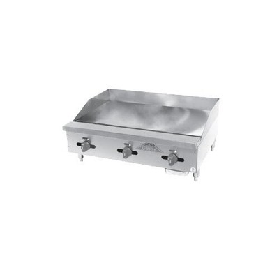 Comstock-Castle 3836TG 36'' Countertop Gas Griddle with Thermostat / Solid Sta...