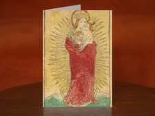 Madonna and Child in a Glory Standing on a Crescent Moon - A5 Card