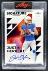 2023 Leaf Signature Series Justin Herbert Space Pattern 04 Auto #1/1 Chargers