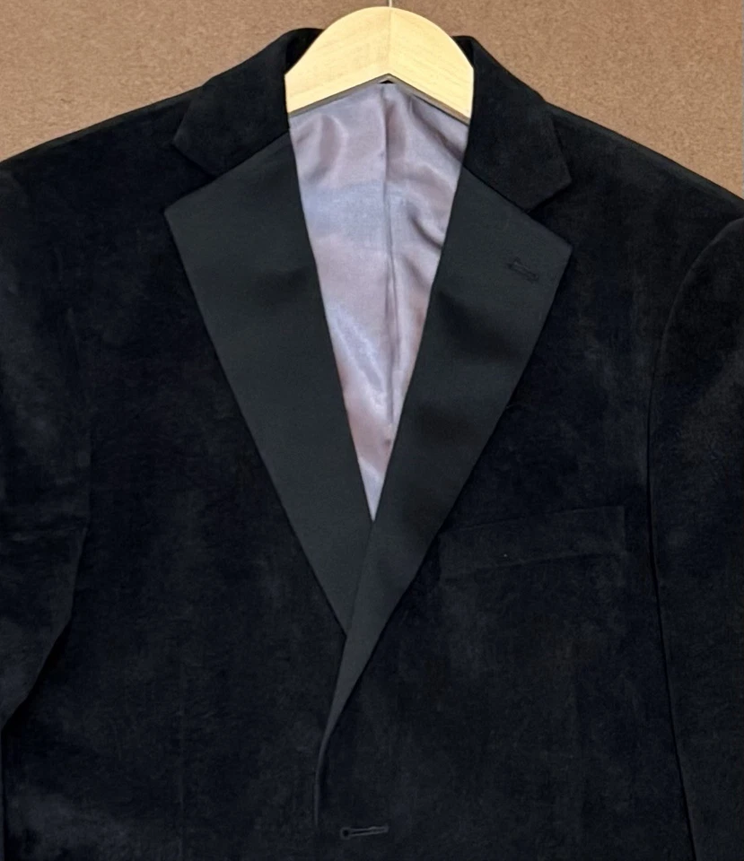 Куртка блейзер Billy London черная бархатная ткань - 40 л - Изображение 3 из 4