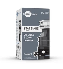  In-Sink-Erator Badger 5 With Cord Garbage Disposal With Cord, Residential, 1/2