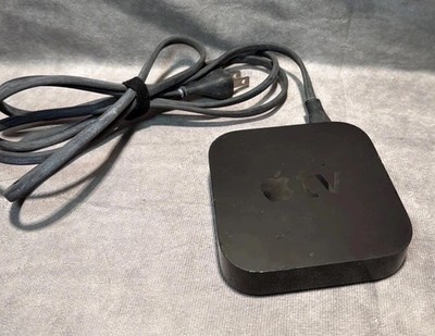 Apple TV Black MODEL: A1469 With Power Cord, HDMI TESTED & Working (No Remote)