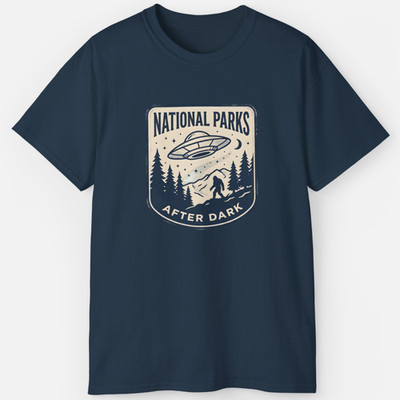 National Parks After Dark Shirt   Vintage UFO Camping Tee