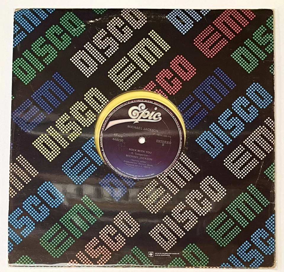 Michael Jackson – Don't Stop Til You Get Enough / Rock With You - Maxi 45 Yellow - Image 4 of 4