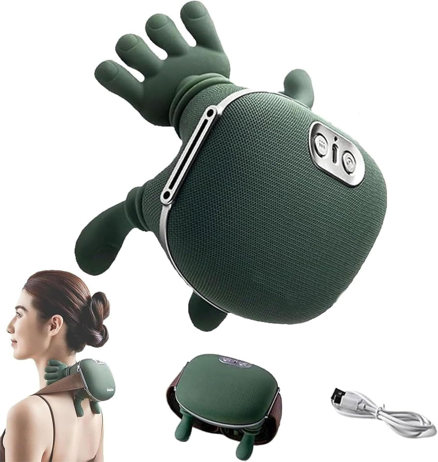 Massaggiatore per Collo 4D Senza Fili, Collo E Cervicale, Massaggiatore per Mani
