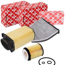 FEBI FILTER INSPEKTIONSPAKET passend f&uuml;r MERCEDES W/S 204 212 A207 C207 GLK X204