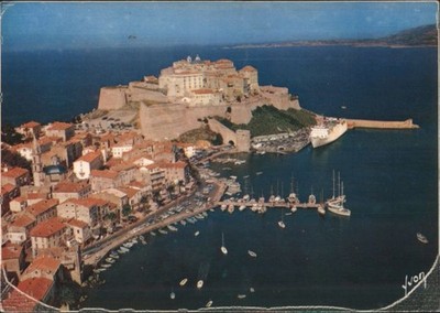 France Calvi,Corsica: Fortified Citadel and Harbor View 1974 Alain Perceval