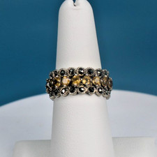 Sterling Silver Citrine Ring Size 7