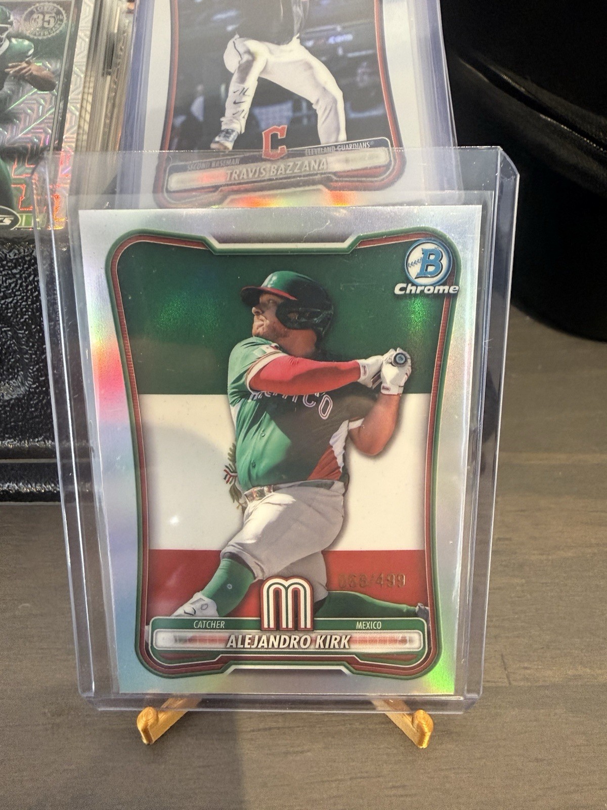 2026 Bowman Chrome Alejandro Kirk WBC Flag Refractor #/499 Mexico SP
