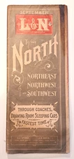 Louisville & Nashville Railroad 1900 Timetable & MAP L&N RR Kentucky Tennessee