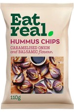 Hummus Chips Caramelised Onion & Balsamic Vinegar 110g (Eat Real)