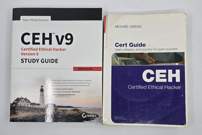 Lot of 2 CEH Certified Ethical Hacker Study Guide Book Exam 312-50