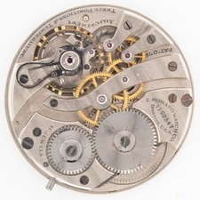 E. Howard Grade Series 7 Model 1912 12-Size Antique Pocket Watch Movement, Runs