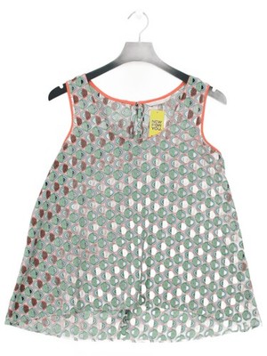 Basic House Damen Top M Multi 100% Polyester Ärmellos Rundhals Basic