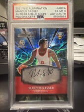 2021 W/C Alumination Marcus Sasser Auto -HLX  Blue Scope #10/35  RC PSA 6 