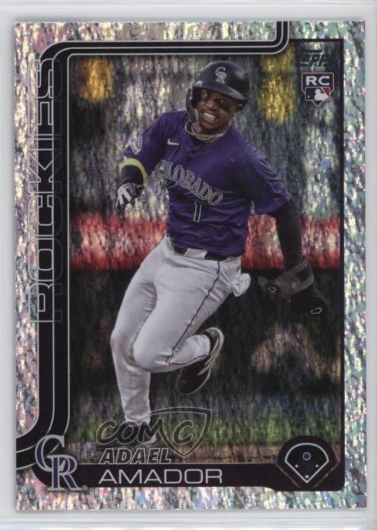 2025 Topps Series 1 Holo Foil Adael Amador #191 Rookie RC 19c6