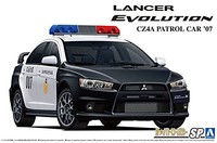Aoshima 1/24 Lancer Evolution X CZ4A Taipei Police Patrol Car Model Kit Y862978