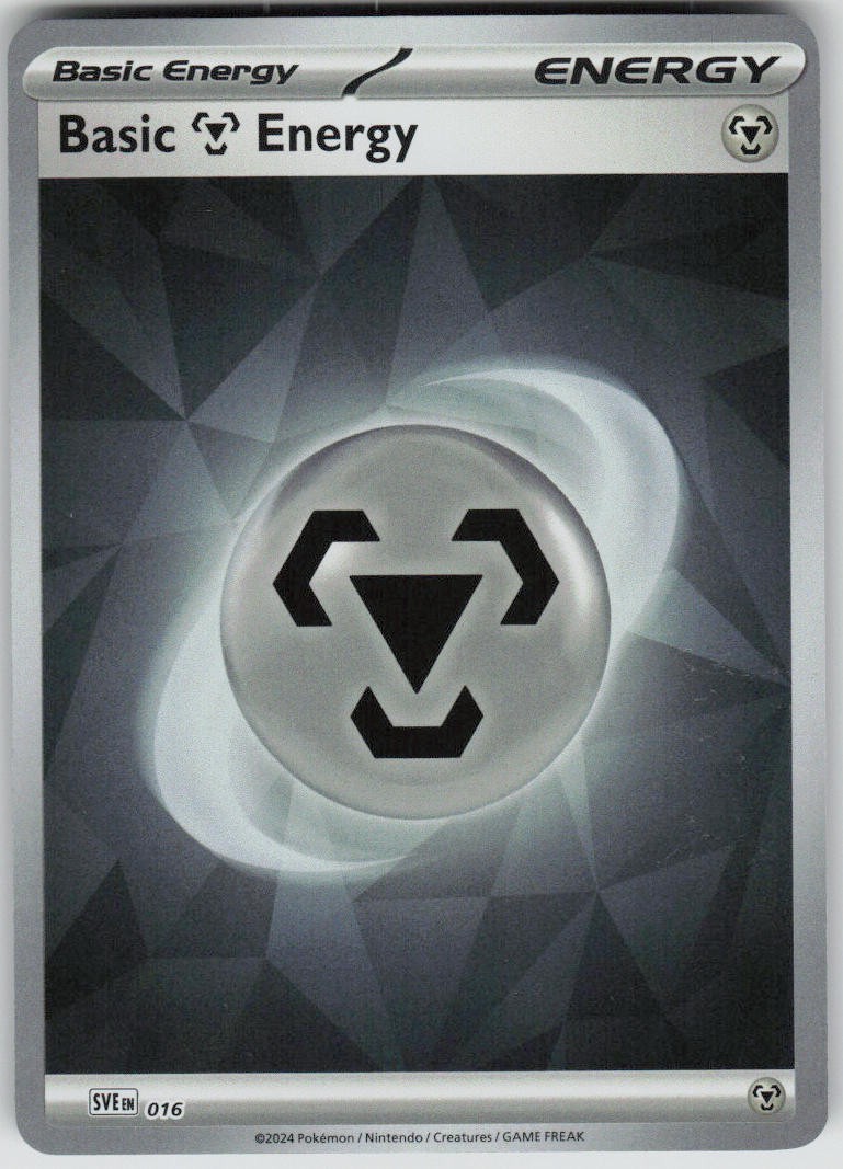 Pokemon Basic Metal Energy Holo NM/LP SVE: Scarlet & Violet Energies PKMN 016