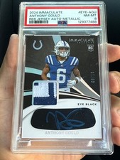 2024 Immaculate Anthony Gould REB Jersy Auto-Metallic 08/10 w psa 8