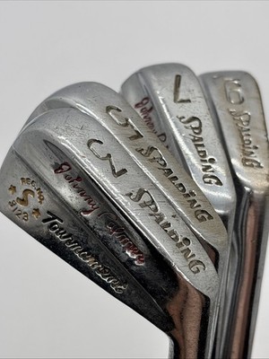 Rare Spalding Johnny Palmer Tournament Iron Set Mens RH Steel Golf Clubs 3 5 7 9