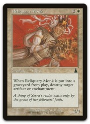 Reliquary Monk #14 Urza's Destiny Magic: The Gathering