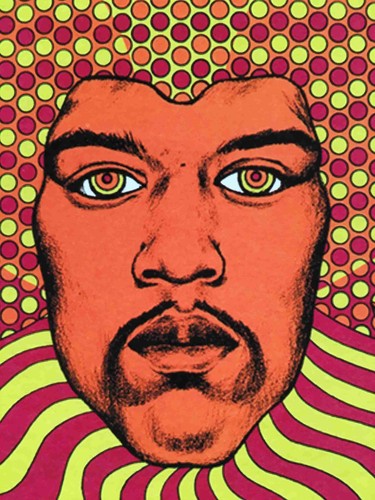 Jimi Hendrix Poster Fillmore East 1968 New Artist Edition Hand-Signed David Byrd - 第 5/11 張圖片