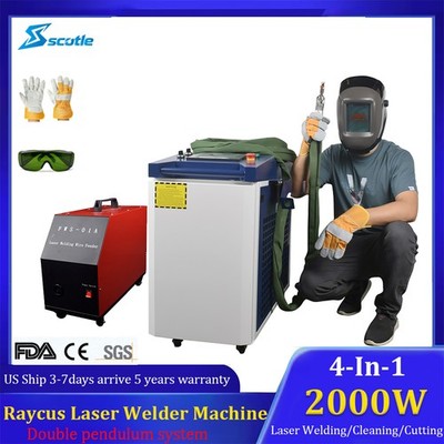 2000W Raycus Handheld Laser Welding Cutting Machine Laser Rust Remove Cleaner US