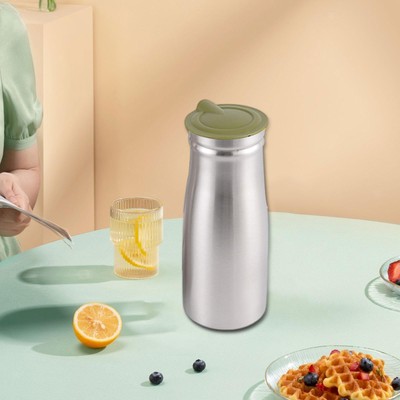 1,0 L Edelstahl Eistee Krug Getränke Behälter Multifunktional Pause