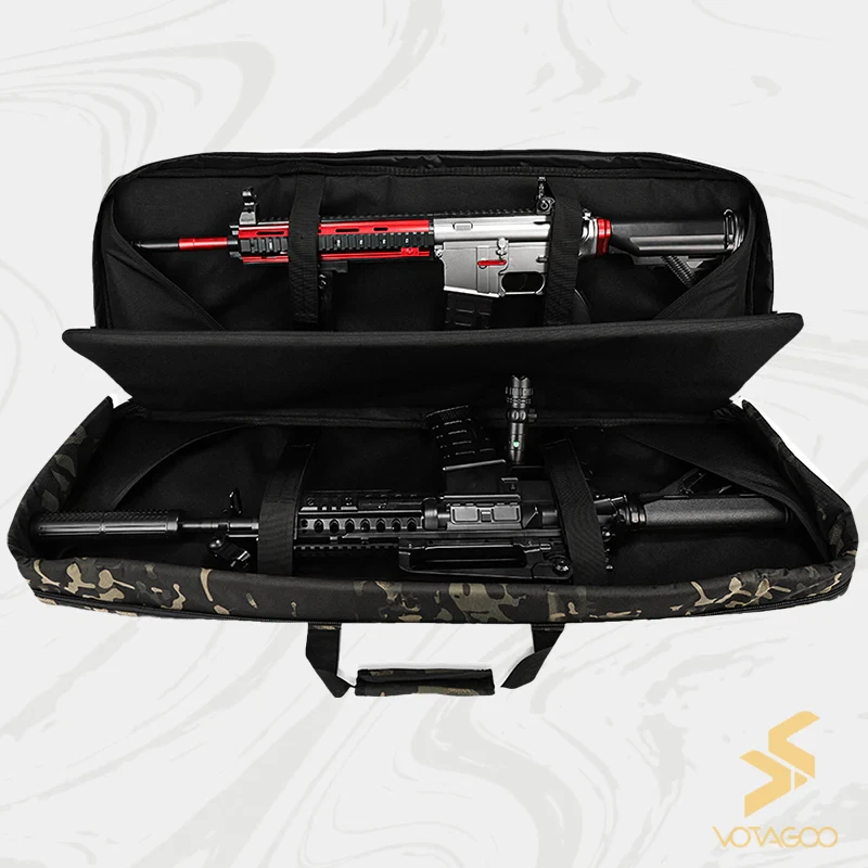 VOTAGOO Elite Ranger 36" Black Soft Double Rifle Case 2 Rifles 2 Pistols - Image 3 of 4