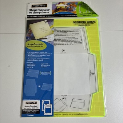 Fiskars Scoring Guide Template Envelope-2 4871 Envelopes Crafting NEW