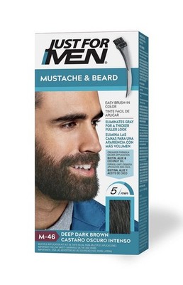 Mustache & Beard, Beard Dye for Men with Brush, With Keratin Biotin Aloe and ...