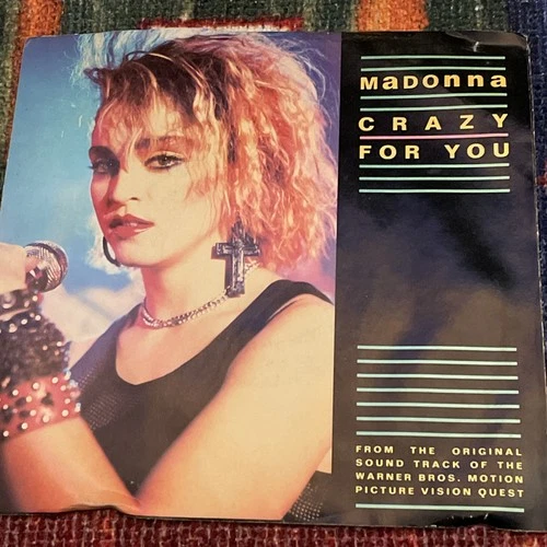 MADONNA Crazy For You 45 RPM Vision Quest  Picture Sleeve