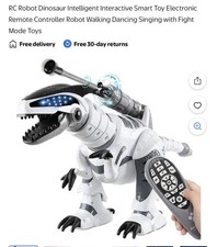 RC Robot Dinosaur Intelligent Interactive Smart Toy Electronic NEW in box