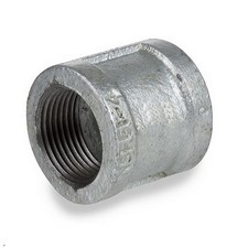 Galvanized Malleable Iron Coupling 1/2" FNPT Flat Banded Lot of 20