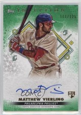 2022 Inception Base Rookie and Emerging Stars Green /125 Matt Vierling Auto 0eo6