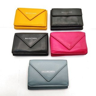 Balenciaga Wallet 5 Set Black Leather 4613747 Italy 4613747