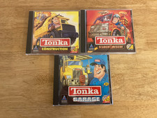 VTG Hasbro Tonka CD-ROM Playset Lot Of 3. Search  Rescue, Construction, Garage
