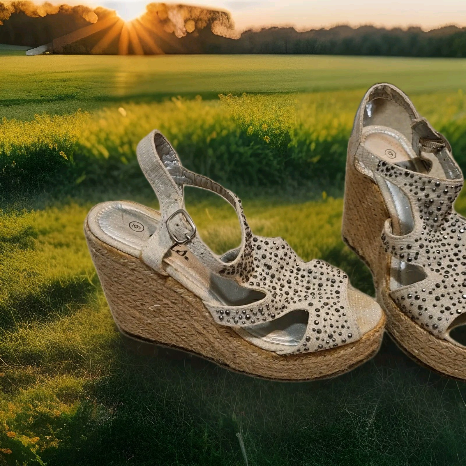 APL Sandali donna zeppa tacco a pois