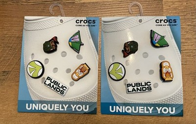 NEW Uniquely Yours Crocs Jibbitz Charms Camping Public Lands 2 Pack