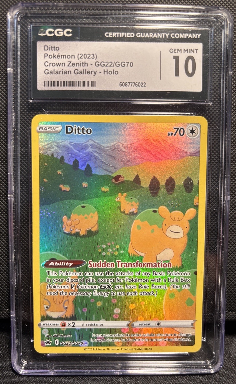 Pokémon TCG CGC 10 Ditto GG22/GG70 