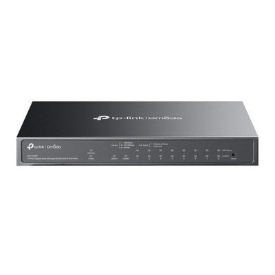 TP-Link Omada ES210GMP 10-Port Easy Managed Gigabit Switch with 8 PoE+ Ports, 12