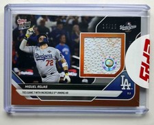 2025 MLB Topps Now #921A Miguel Rojas Game 7 9th Inning HR Orange Foil 15/25 Mem