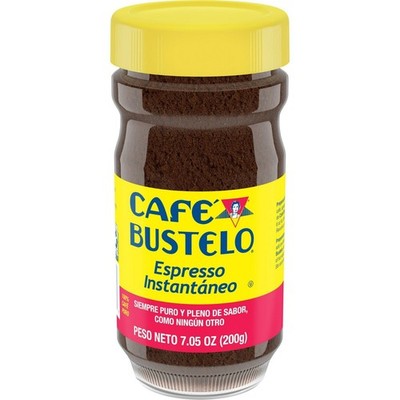 Cafe Bustelo, Espresso Style, Dark Roast Instant Coffee, 7.05 oz Jar